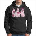 Pink Ribbon Breast Cancer Awareness Ghost Women Halloween Men Hoodie Graphic Print Hooded Sweatshirt