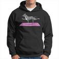 Pitbull Doing Yoga Funny Pitbull Dog Lover Yogi Teacher Men Hoodie Graphic Print Hooded Sweatshirt