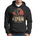Promoted To Papaw Est 2023 Us Flag Fathers Day Pregnancy Hoodie