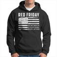 Red Friday Remember Everyone Deployed Veteran Gift Men Hoodie Graphic Print Hooded Sweatshirt