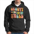 Retro Groovy Birthday Family Matching Cute Groovy Uncle Hoodie