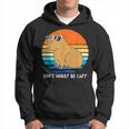 Retro Rodent Funny Capybara Dont Be Worry Be Capy Hoodie