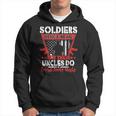 Soldiers Dont Brag - Proud Army Uncle Pride Military Family Men Hoodie Graphic Print Hooded Sweatshirt