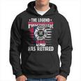 The Legend Firefighter Dad Has Retired Funny Retired Dad Hoodie