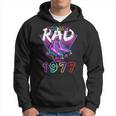 Totally Rad Since 1977 80S 45Th Birthday Roller Skating Men Hoodie Graphic Print Hooded Sweatshirt