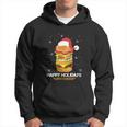 Ugly Christmas Sweater Burger Happy Holidays With Cheese V6 Hoodie