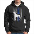 Usa Flag Clothing Police Boxer Dog Dad Gifts Thin Blue Line Hoodie