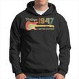 Vintage 1947 Birthday Gifts Guitar Lovers 76Th Birthday Hoodie