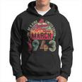Vintage 80 Year Old March 1943 Limited Edition 80Th Birthday Hoodie