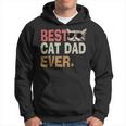 Vintage Best Cat Dad Ever Cat Daddy Father Day Hoodie