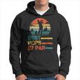 Vintage Best Pops By Par Funny Best Dad By Par Fathers Day Hoodie