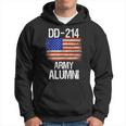 Vintage Dd214 Alumni Us Military Veteran American Flag Hoodie