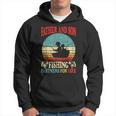 Vintage Father Son Fishing Partners For Life Dad Matching Hoodie