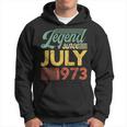 Vintage Legend Seit Juli 1973 Geburtstag Hoodie