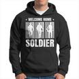 Welcome Home Soldier - Usa Warrior Hero Military Men Hoodie Graphic Print Hooded Sweatshirt