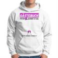 18 Geburtstag Gästebuch 18 Jahre Geburtstagsgeschenk Gast Hoodie