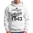 80 Geburtstag 80 Jahre Alt Legendär Seit März 1943 V3 Hoodie