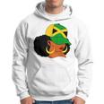 Afro Patriotic Jamaica Flag Jamaica Girls Rock Jamaica Hoodie
