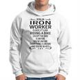 Being An Iron Worker Like Riding A Bike Hoodie