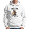 Camping und Wein Hoodie, Lustiger Spruch für Weinliebhaber