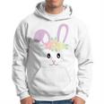 Cute Easter Bunny Face Pastel For Girls And Toddlers Hoodie