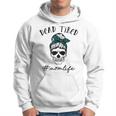 Dead Tired Mom Life Leopard Skull Sunglasses Mothers Day Hoodie