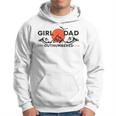 Girl Dad Outnumbered Fathers Day From Wife Daughter Gift For Mens Hoodie