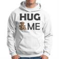 Hug Me With Cute Teddy Bear Men Hoodie Graphic Print Hooded Sweatshirt