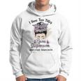 I Have Two Titles Mom Stepmom Floral Messy Bun Mothers Day Hoodie
