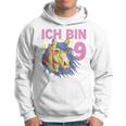 Ich Bin 9 Jahre Pferd Hoodie, Pony Motiv für 9. Geburtstag Mädchen