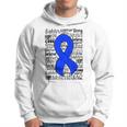 MeCfs Chronic Fatigue Syndrome Blue Ribbon Hope Love Cure Hoodie