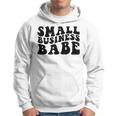 Small Business Babe Funny Saying Retro Men Hoodie Graphic Print Hooded Sweatshirt