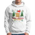 Ugly Christmas Sweater Burger Happy Holidays With Cheese V17 Hoodie