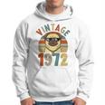 Vintage 47Th Birthday Dog Pug Vintage 1972 Classic Men Hoodie