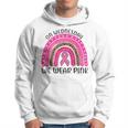 On Wednesday We Wear Pink Rainbow Breast Cancer Fighter Men Hoodie