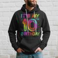 10 Year Old Birthday Glow Party 80S Its My 10Th Hoodie Gifts for Him
