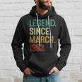 30 Years Old Legend Since March 1993 30Th Birthday Hoodie Gifts for Him