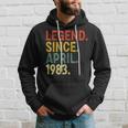 40 Year Old Legend Since April 1983 40Th Birthday Hoodie Gifts for Him