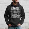 40Th Birthday Vintage Legends Born In 1983 40 Years Old Hoodie Gifts for Him