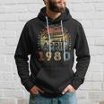 43 Year Old Awesome Since April 1980 43Rd Birthday Hoodie Gifts for Him