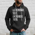 44 Geburtstag Geschenk 44 Jahre Legendär Seit Oktober 1979 Hoodie Geschenke für Ihn