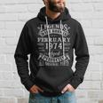 49 Years Old Gifts Legends Born In February 1974 49Th Bday Hoodie Gifts for Him