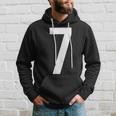 7 Zahlen Buchstaben Symbol Alphabet Initiale Hoodie Geschenke für Ihn