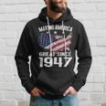 72Nd Birthday Gift Making America Great Since 1947 Usa Shirt Hoodie Gifts for Him