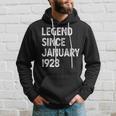 95 Geburtstag Männer Frauen Legende Seit Januar 1928 Langarm Hoodie Geschenke für Ihn