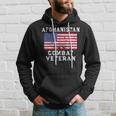 Afghanistan Combat Veteran - Vintage Us Flag Men Hoodie Graphic Print Hooded Sweatshirt Gifts for Him