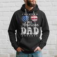 All American Dad 4Th Of July Fathers Day Men Daddy Papa Gift For Mens Hoodie Gifts for Him