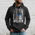 American Flag Welder Funny Patriotic Fathers Day Gift Hoodie Gifts for Him