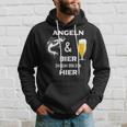 Angeln Und Bier Darum Bin Ich Hier Hoodie Geschenke für Ihn