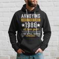 Annoying Since 1986 Funny Married Couple Wedding Anniversary Hoodie Gifts for Him